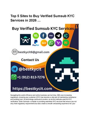 Top 5 Sites To Buy Verified Sumsub Kyc Services In 2026 …