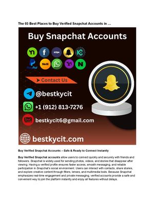 The 03 Best Places To Buy Verified Snapchat Accounts In …