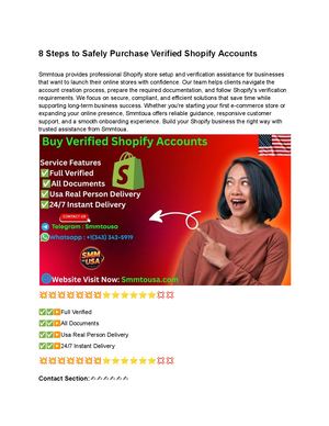 5 Steps To Safely Purchase Verified Shopify Accounts