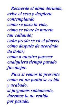 Coplas Jorge Manrique...