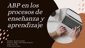 ABP en los procesos de enseñanza y aprendizaje