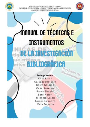 Guia De Técnicas E Instrumentos En Investigación Rh