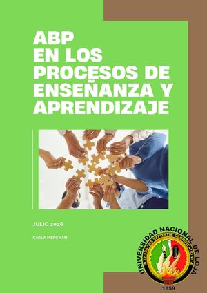 Revista Digital ABP en los procesos de enseñanza y aprendizaje