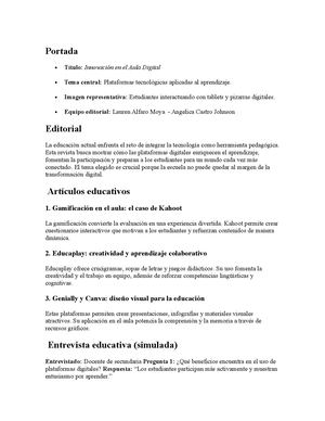 Innovación en el Aula Digital