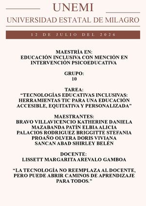 Tecnologías Educativas Inclusivas Herramientas Tic Para Una Educación Accesible, Equitativa Y Personalizada