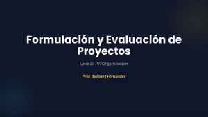 Unidad IV Organizaciòn