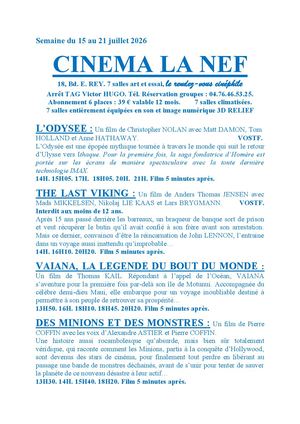Programme La Nef Grenoble