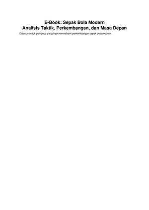 Ebook Sepak Bola Modern Dewa234