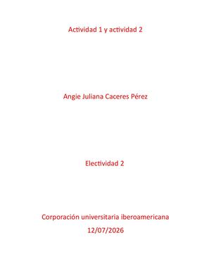 Actividad 1 y 2