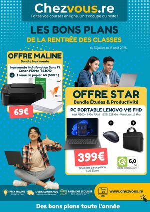 Catalogue Rentrée Chezvous.re 2026