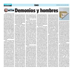 2026 07 12 Diario Uno 10 Demonios Y Hombres