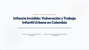 Trabajo Infantil Y Contexto En Colombia