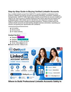 Step By Step Guide To Buying Verified Linked In Accounts
