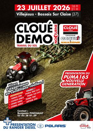 Affiche Cloué Démo Nocturne 23.07.2026