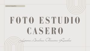 Foto Estudio Casero