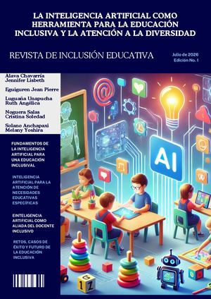 Revista La Ia En La Inclusión Educativa