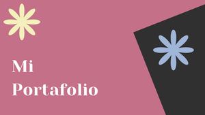 Presentación De Portafolio Creativo Rosa Y Gris Oscuro