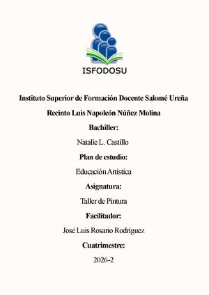 Entrega Final Obras Pictóricas