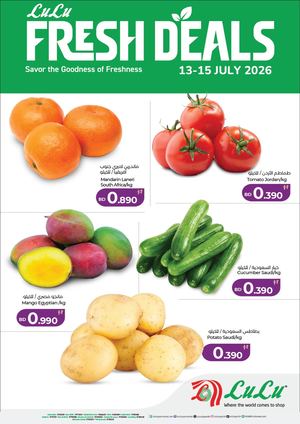 Lu Lu Fresh Deals 13,14,15 July 2026