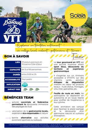 Tour Gourmand En Vtt 2026