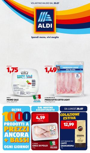 Volantino Aldi Dal 20 Al 26 Luglio 2026