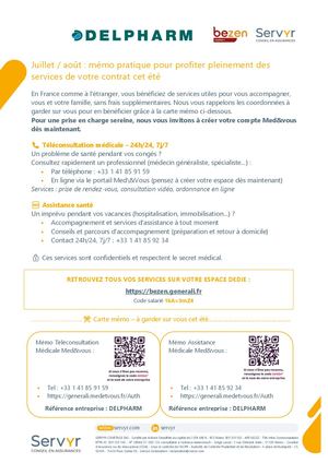 Communication Collaborateurs Juillet Aout Delpharm