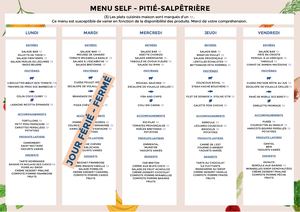 Menu Self Semaine 3 éTé A3 Complet Jour Férié