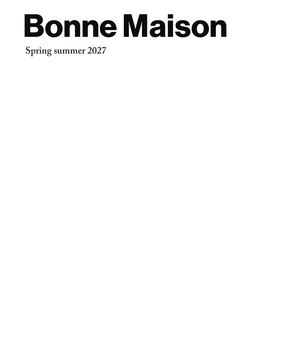 Bonne Maison Spring Summer27