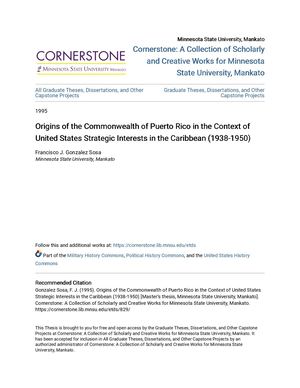 Origins Of The Commonwealth Of Puerto Rico In The Context Of Unit
