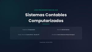 Presentación Contable Liceo Preuniversitario Del Sur