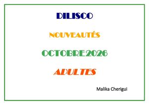 Dilisco Adultes Octobre 2026 Mc