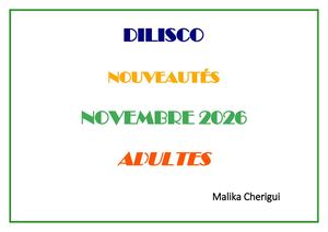 Dilisco Adultes Novembre 2026 Mc