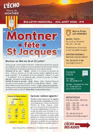 L'ECHO N°4 - Bulletin Municipal Juil-Août 2026
