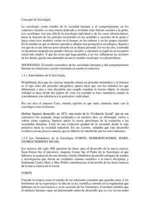Concepto De Sociología
