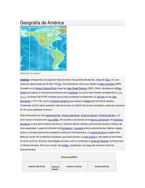 Geografía De América