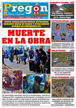2026 07 13 Diario Pregon Apu