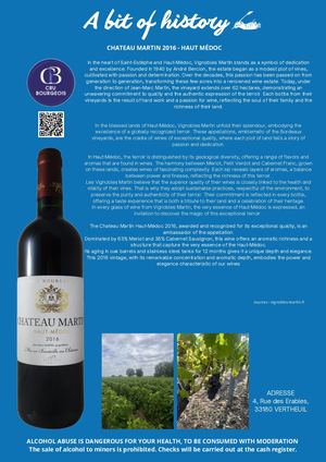 Chateau Martin 2016 Haut Médoc Anglais