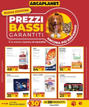 Volantino arcaplanet a Milano