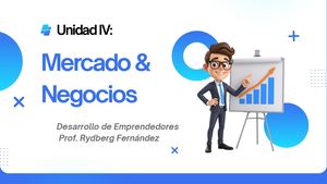 Unidad IV Mercado, Competencias e Ideas De Negocios