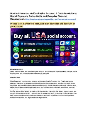 How To Create And Verify A Pay Pal Account