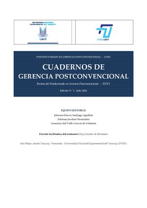 Cuadernos Gerencia Postconvencional.