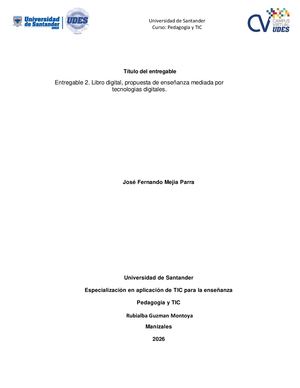 Entregable 2 Pedagogia Y Tic