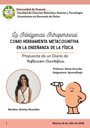 Diario De Reflexión Científica