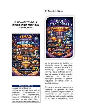 Fundamentos De La Inteligencia Artificial Generativa