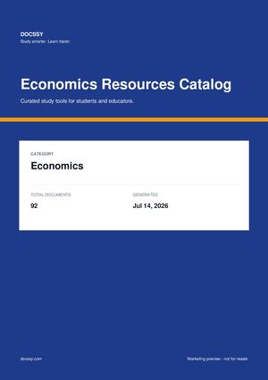 Economics Resources & Testbanks