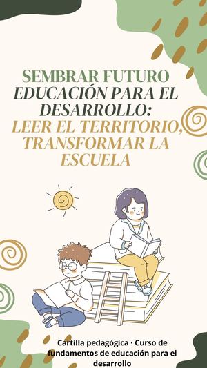 CARTILLA EDUCACION PARA EL DESARROLLO