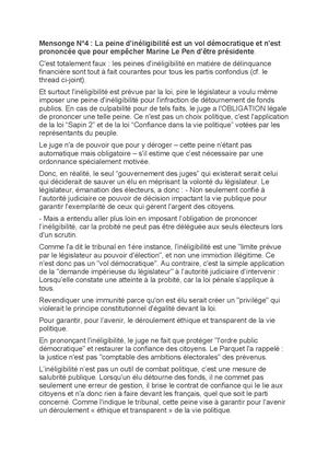 Mensonge N° 4