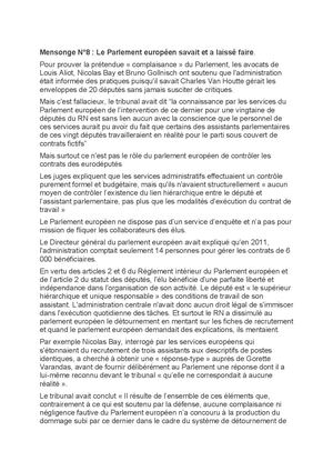 Mensonge N° 8