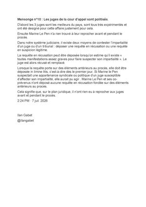 Mensonge N° 10