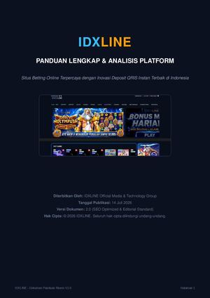 Idxline Panduan LengkIDXLINE - Artikel dan Informasi Lengkapap Pdf